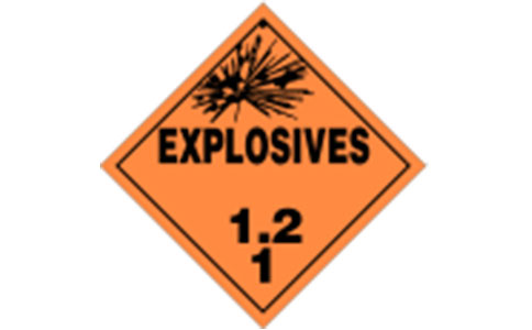 具有投射危險但不具有大規模爆炸危險的物品和物質